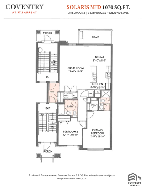 10-60 Stately Private - 745-755 Bernard Street 2 Beds Apartment, St. Laurent for Rent - Photo Gallery 15